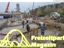 Aufbau des Themenbereichs „Sonnenbucht“ in FANTASIA (Dezember 2024)